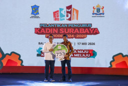 Kadin Surabaya Resmi Dilantik di Taman Surya, Andi La Nyalla Siap Genjot UMKM dan Ekonomi Inklusif