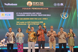 PLN UIT JBM Raih Dua Penghargaan Bergengsi pada TOP CSR Awards 2026