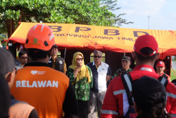 Peladu Sungai Brantas Datang, BPBD Kota Kediri Patroli dan Imbau Warga Waspada