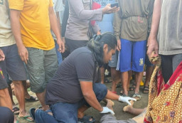 Warga  Digegerkan Penemuan Jasad Petani di Aliran Sungai